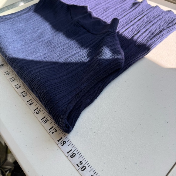 Navy Ribbed Sleeveless Top & Cardigan Set 14/16 - Picture 10 of 11